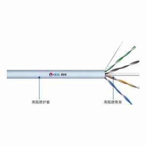 KEG.X6(LSZH)系列 六类四对非屏蔽低烟无卤阻燃电缆